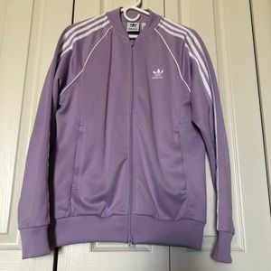 Adidas SST jacket in light purple size medium
